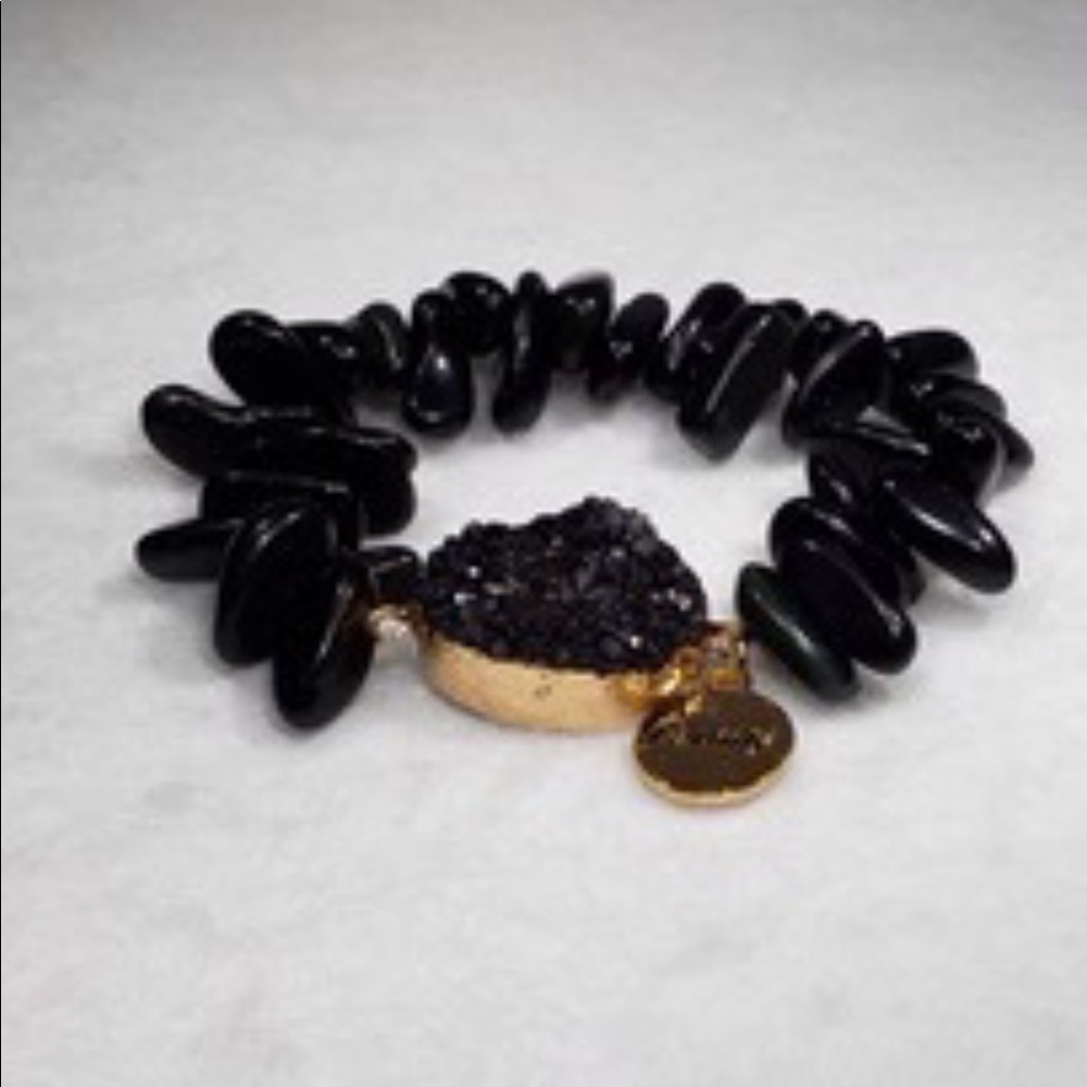 Handmade  boho beaded stretchy bracelet